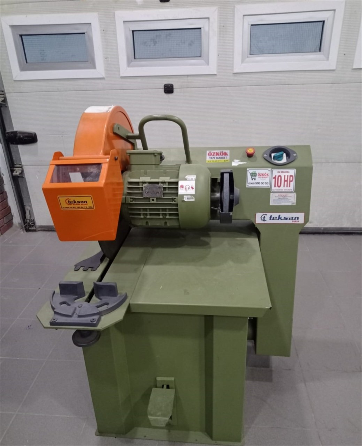 Teksan Profil Kesme Makinası 380 Volt 10 Hp