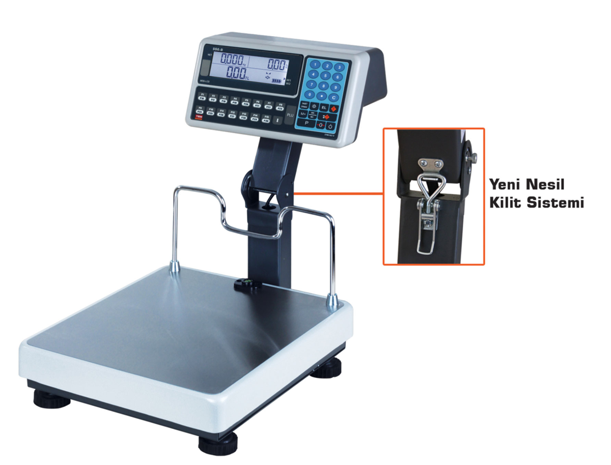 TEM BM2CAA Elektronik Terazi 35*40 150 Kg. Fiyat Hesaplamalı