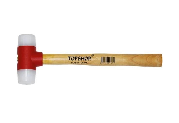 Topshop Ağaç Saplı Plastik Tokmak 50 Mm Plastik Tokmaklar