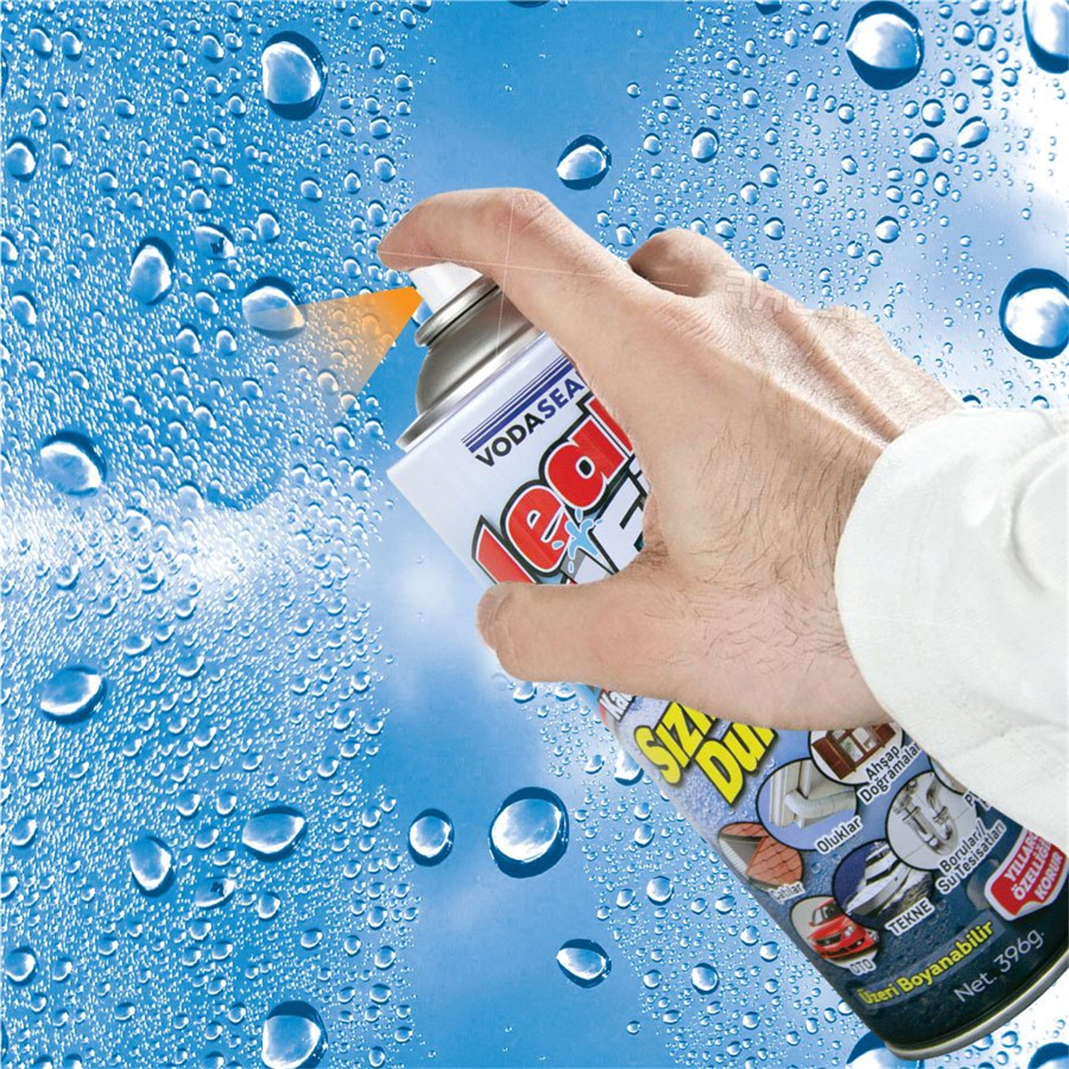 VODASEAL Leak Fix Kauçuk İzolasyon Spreyi Şeffaf 396gr