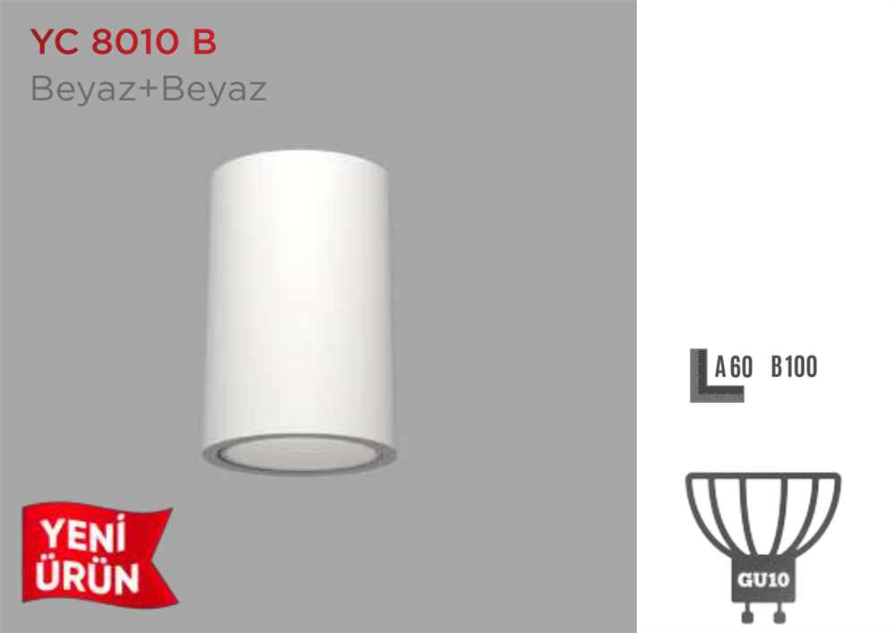 Ycl Sıva Üstü Dekoratif Armatür Yc-8110b