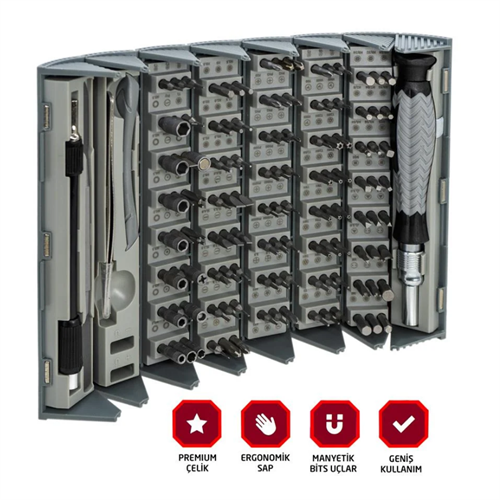 Rox 126 Parça Tornavida Seti 153ROX0307