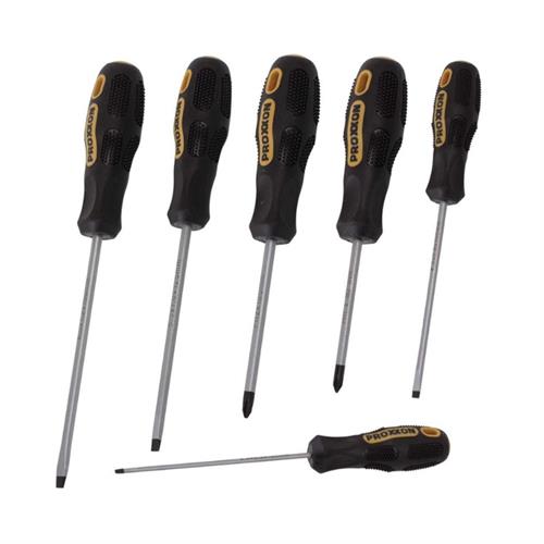 Proxxon 22604 Tornavida Seti Düz + Yıldız Uçlu 6 Parça 