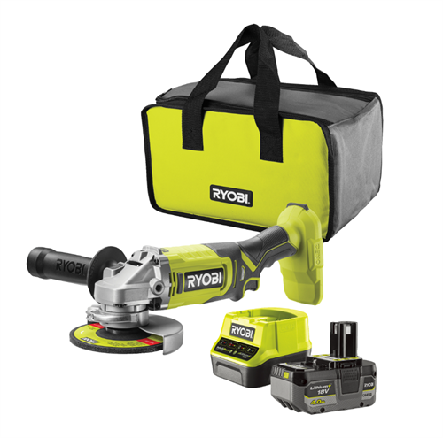 Ryobi RAG18125-1C40S 125 MM 1x 4.0 Ah Li-Ion One+Akülü Avuç Taşlama 5133005643