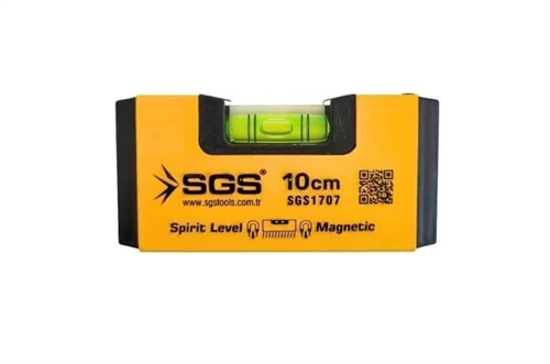 Sgs Alüminyum Mıknatıslı Su Terazi Mini 10 CM SGS1707