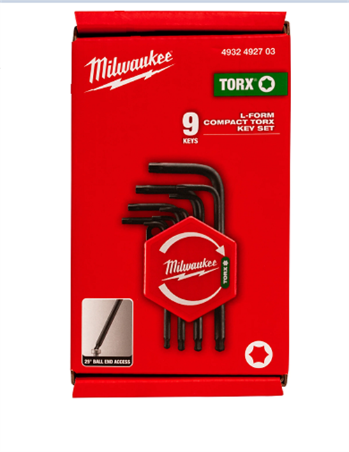 Milwaukee Kompakt Allen Torx Anahtar Set 9 Parça 4932492703Allen Grubu
