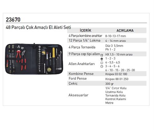 Proxxon 23670 48 Parça Çok Amaçlı Alet Seti 
