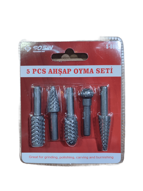 Sosin Ahşap Oyma Seti S-080