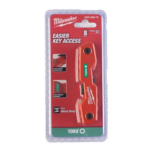 Milwaukee Torx Alyan Seti Çakı Tipi 8 Parça 4932480979