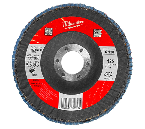 Milwaukee Flap Disk SL 50/125*22MM 120 Kum 4932472227