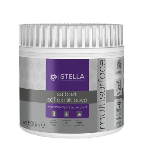 Stella Su Bazlı Saf Akrilik Boya Beyaz 500 ML