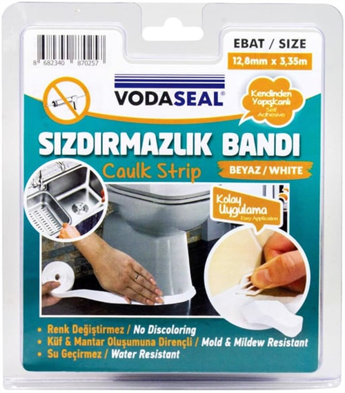Vodaseal Sızdırmazlık Bandı 12,8MM*3,35MT Beyaz 