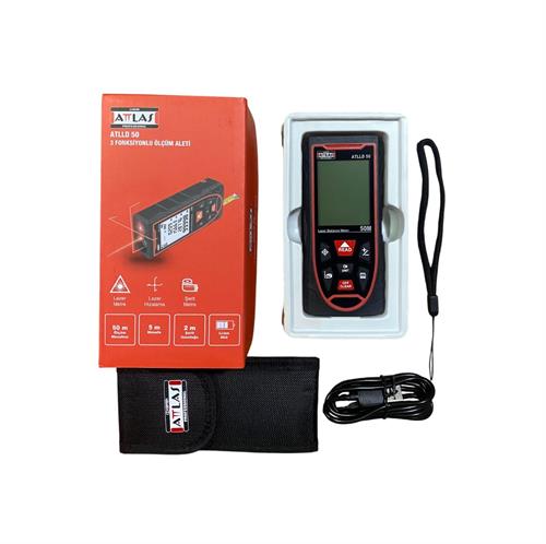 Attlas ATLLD 50 3 Fonksiyonlu Dijital Lazermetre Ölçüm Aleti