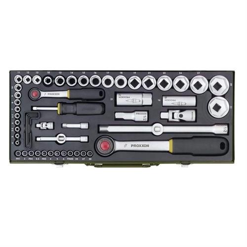 Proxxon 23040 1 /4 - 1/ 2 56 Parça Lokma Ve Bits Takım Seti