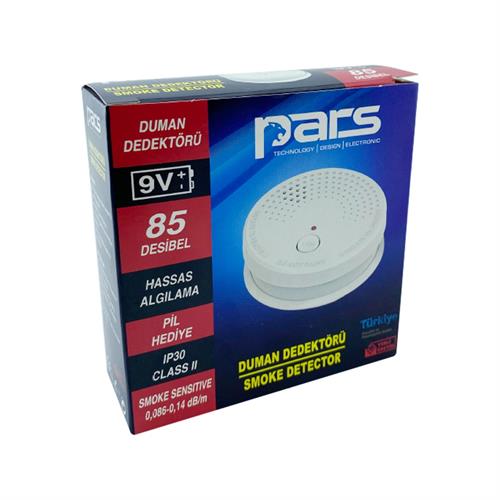 Pars Duman Dedektörü 85 Desibel 9V Pilli