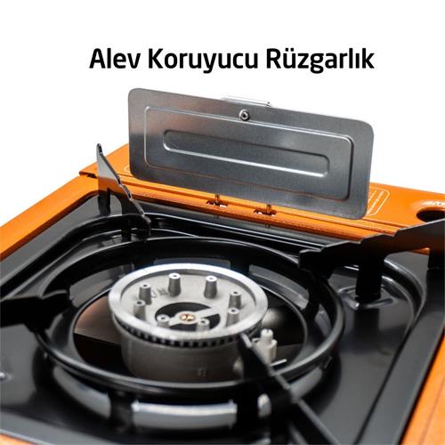 Rox Camping Tekli Portatif Kamp Ocağı 153ROX0189 Turuncu