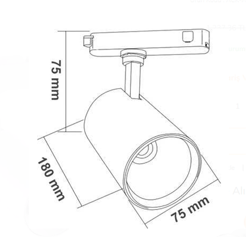 Ack Led Ray Armatür 30W Beyaz Kasa 3000K AD30-01100