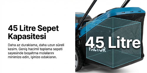 Factor Benzinli Çim Biçme Makinası İtmeli 40 CM UME40