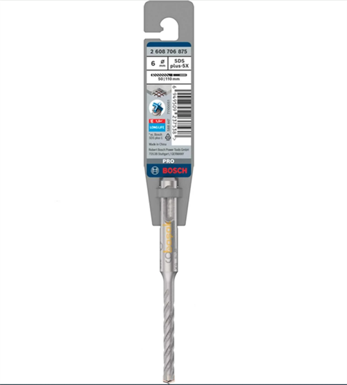  Bosch SDS Plus-5X Dört Elmaslı 6 x 110 mm Matkap Ucu 2608706875