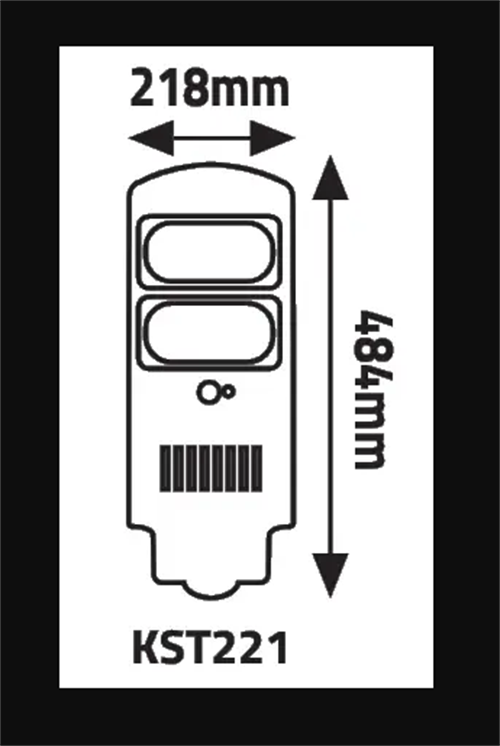 K2 Solar Sokak Armatür 100W Beyaz KST221