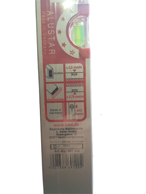 Bmi Alustar 691 Alüminyum Su Terazisi 200cm