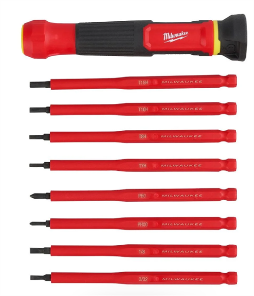 Milwaukee Multi Uç Yalıtımlı Tornavida Set 9 Parça 4932493659Tornavidalar