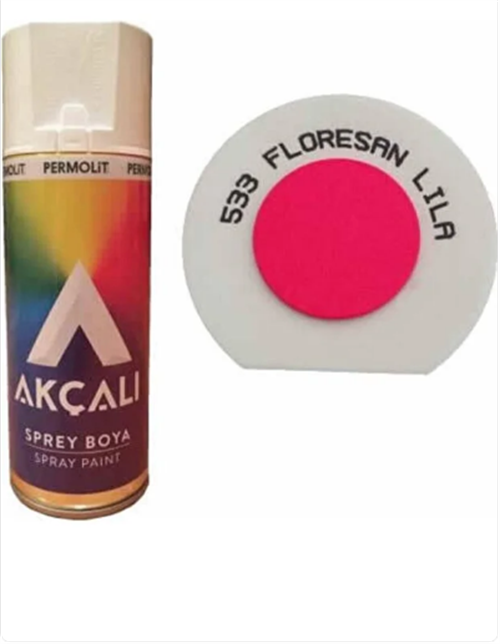 Akçalı Sprey Boya 400 ML Floresan Lila 533