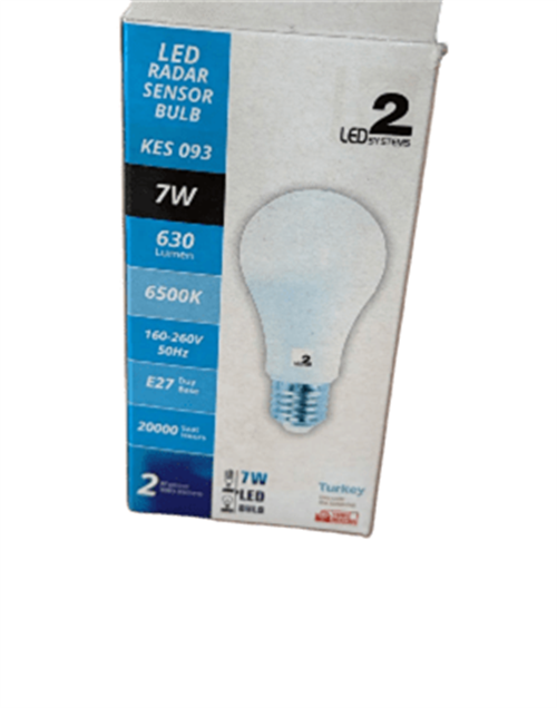K2 Led Ampul Sensörlü 7W Beyaz KES093