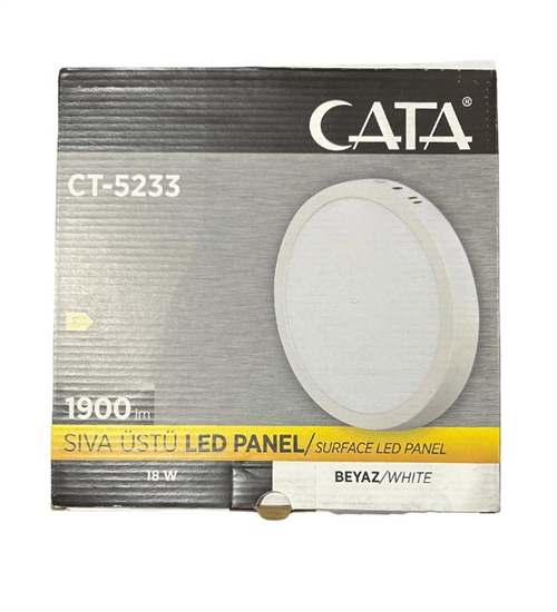 Cata Led Panel S/Ü Yuvarlak 18W Beyaz CT-5233B