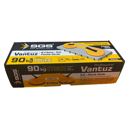 Sgs SGS945 Plastik İkili Vantuz 90KG 118 MM