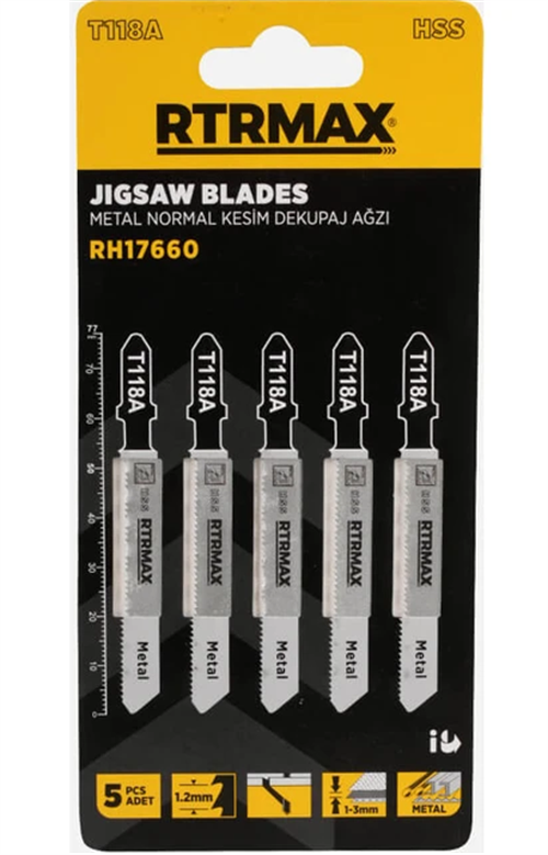 Rtrmax Metal Kesim Dekupaj Ağzı PK(5) T118A RH17660