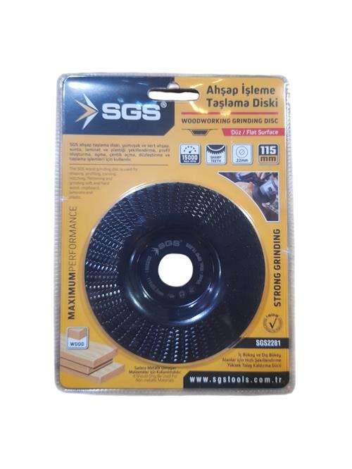 SGS Ahşap Taşlama Ve İşleme Diski Düz 115MM SGS2281
