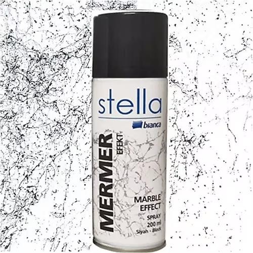 Bianca Stella Sprey Boya Mermer Efekti Siyah 200 ML