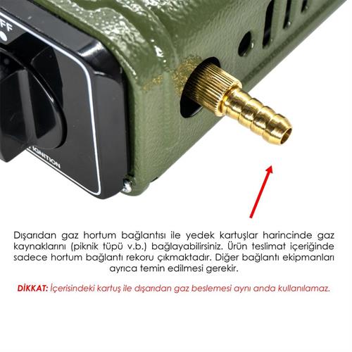 Rox Camping Tekli Portatif Kamp Ocağı 153ROX0188  Yeşil