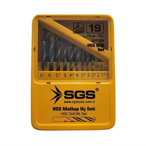 SGS Hss Matkap Uç Seti 19 Parça SGS1419