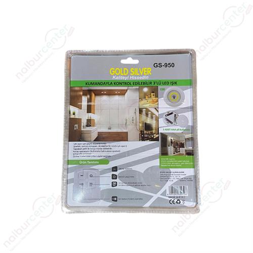 Gold Silver GS-950 Kumandalı 3Lü Işık 