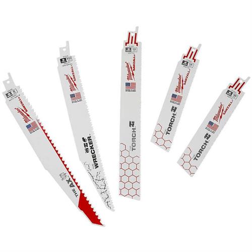 Milwaukee Kılıç Testere Yıkım Bıçak Seti 5 Parça 49222205