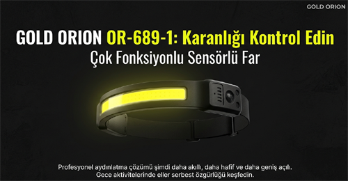 Gold Orıon Kafa Lambası Sensörlü 689-1