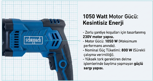 Scheppach Elektrikli Kırıcı Delici DH2260