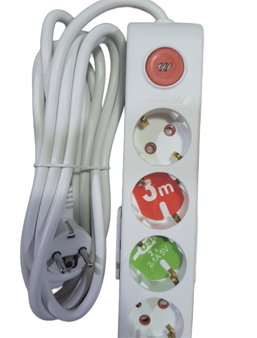 Mutlusan Ri-Tech Altılı Usb+Tytpe-C Grup Priz Ç.K 3 MT 0011756501020300