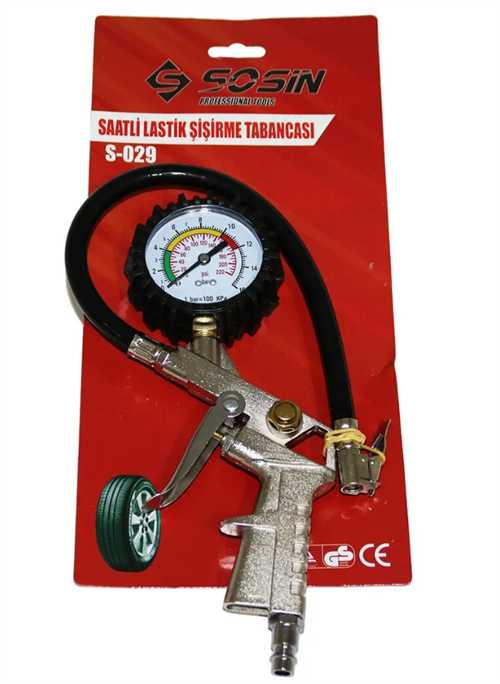 Sosin Saatli Lastik Şişirme Tabancası 