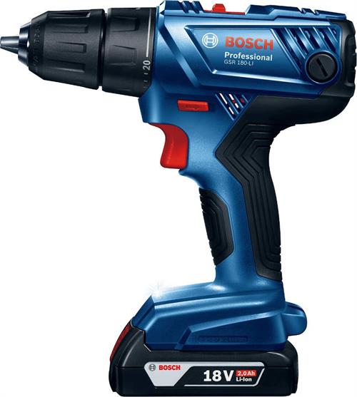 Bosch GSR 180-LI 2x2.0Ah Çift Akülü Şarjlı Matkap 06019F810A