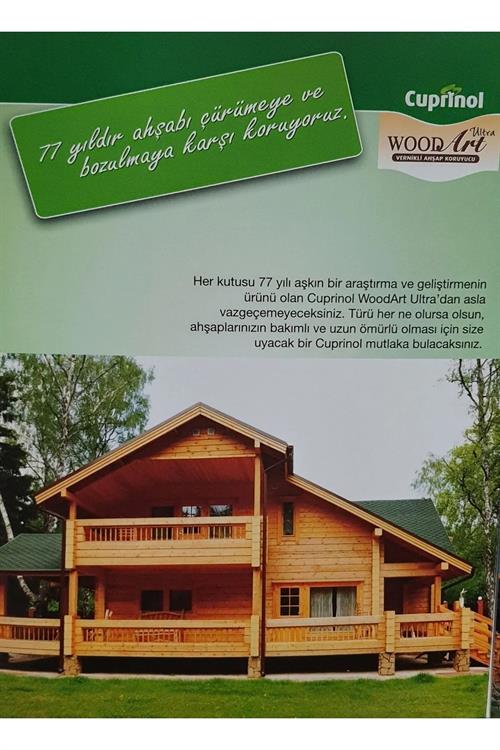 Marshall Cuprinol Woodart Ultra Vernikli Ahşap Bakım Ürünü Şeffaf 0.75 LT