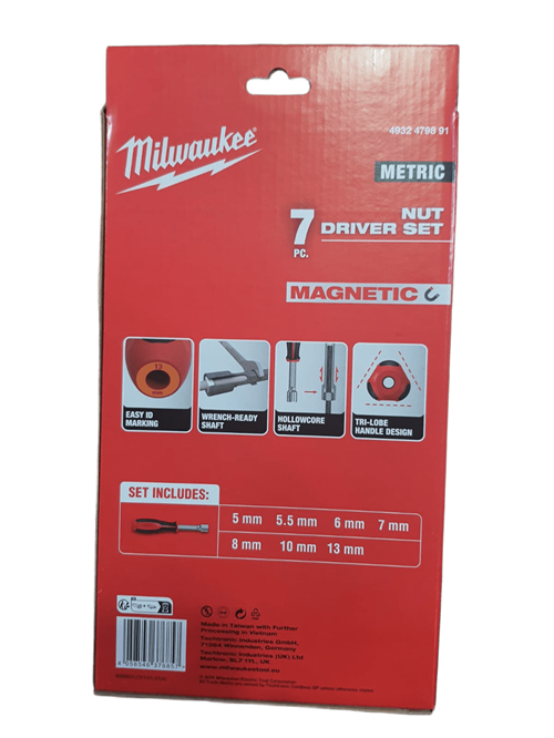 Milwaukee Hollowcore Manyetik Lokma Tornavida Set - 7 Parça 4932479891