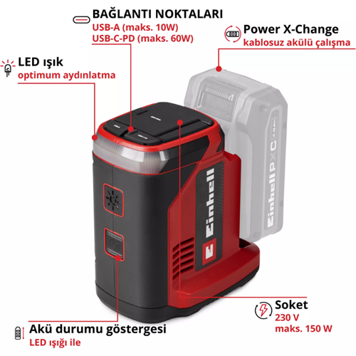 Einhell Tc-Es 18/150/1 Lİ-Solo Güç Ünitesi 1091320