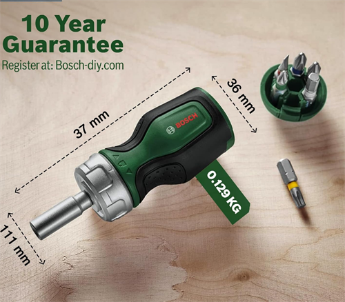 Bosch Cırcırlı Tornavida 6 Uçlu 1600A032UY