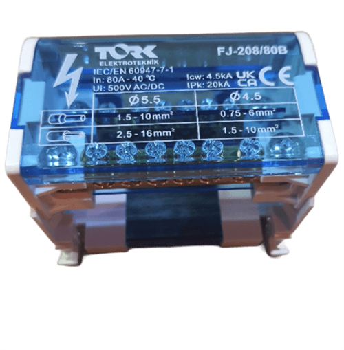 Tork 8 Delik 2 Kutup Dağıtıcı Ünite 80A FJ-208/80B