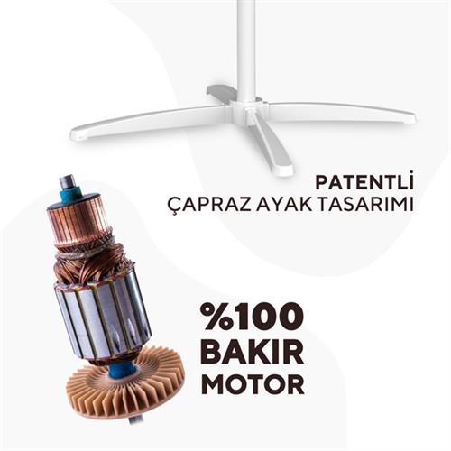 Kumtel KTF-290 Ayaklı Vantilatör 16 