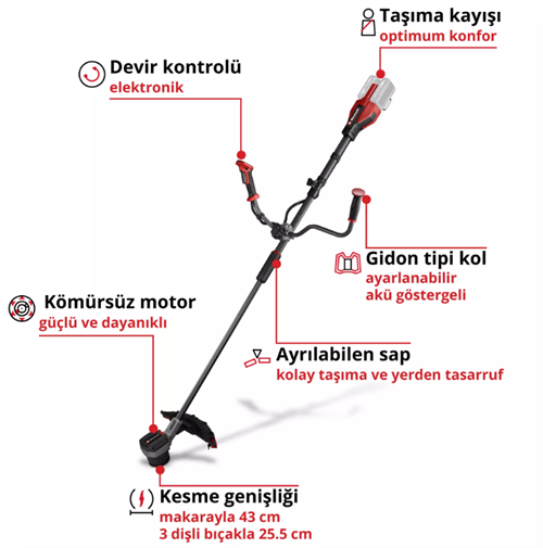 Einhell GP-BC 36/430 Lİ BL Solo Çalı Tırpanı 3411340