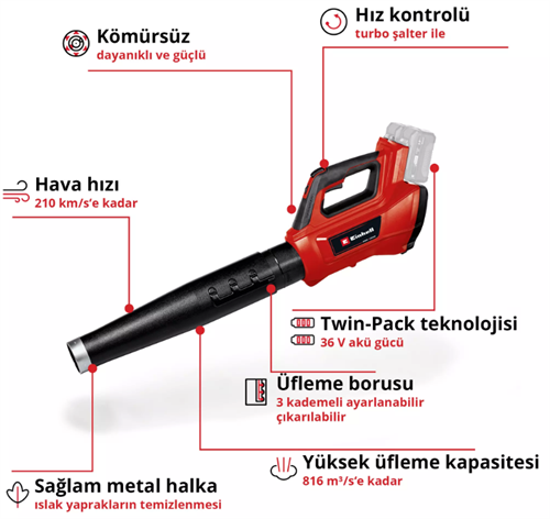 Einhell GP-LB 36/120 Lİ E-Solo Yaprak Üfleme 3433620